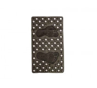 Килимок для ванної масажний Eco Fabric "Ніжки" 68*37см, прозоро-чорний