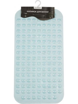 Килимок для ванної масажний Eco Fabric Сфери 70*37 см, прозоро-блакитний