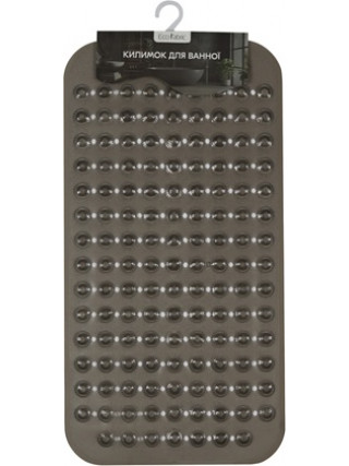 Килимок для ванної масажний Eco Fabric Сфери 70*37 см,, прозоро-чорний