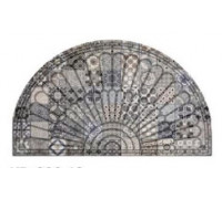 Килимок придверний напівкруглий 45*75 см.