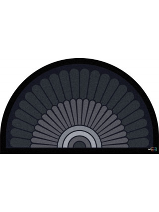 Килимок придверний напівкруглий 45*75 см.