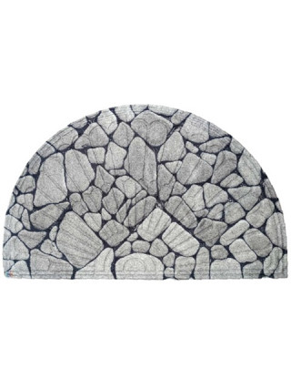 Килимок придверний напівкруглий 45*75 см.