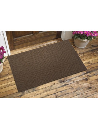 Килим гумовий 80*120*0,2 см з ворсовим покриттям (коричневий)