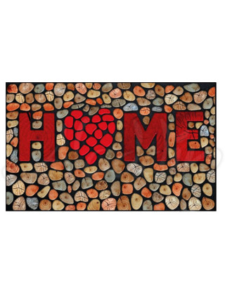 Килим гумовий 45*75*0,4 см принтований, "Home" 