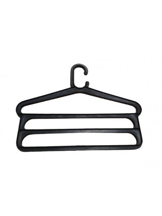 Вішак пластиковий (60) 2 сорт (потрійний), чорний