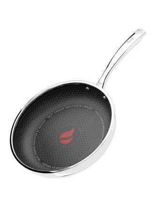 Сковорода 3-ply Krauf Nano Pro діам.24см. із нерж. сталі з антипр. покриттям та термоіндикатором,  