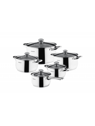 Набір каструль Ardesto Gemini Gourmet 10 пр. (каструлі: 1,8 л., 2,5 л., 3,4 л., 5,8 л., ківш 1,8 л.)