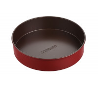 Форма для випічки кругла Ardesto Golden Brown d-24 см., вуглецева сталь (червоний)