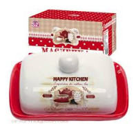 Маслянка керамічна S&T "Happy Kitchen" (13*18 см., h-5,5 см.) 