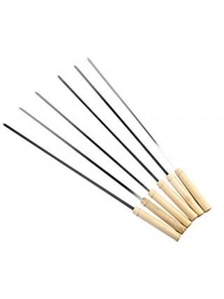 Шампур 2,0*10*590 мм., з дерев'яною ручкою