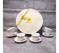 Сервіз чайний S&T Білий бант 12 пр. (чашка 220 мл., блюдце 15 см.) 