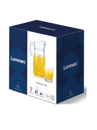 Набір для соку Luminarc Imperator (глечик 1,6 л, склянки 300 мл 6 шт) 7 предметів