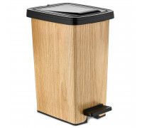 Відро для сміття з малюнком DECOR Slim 15л дерево 82