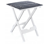 Стіл розкладний з малюнком DECOR 128 чорний мармур 445*380*485 мм