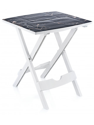 Стіл розкладний з малюнком DECOR 128 чорний мармур 445*380*485 мм