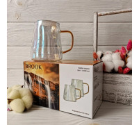 Набір чашок Vittora BROOK  400 мл з боросилікатного скла, 2 шт,