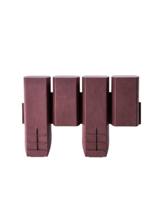 Огорожа для клумб і грядок 130*90 см, текстура дерева (темно коричневий)