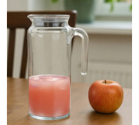 Глечик Pasabahce Сара з сірою кришкою v-1л, h-22см (под.уп.)