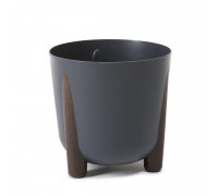 Вазон Lamela FRIDA круглий (антрацит) 34,1*32см, 19,4л