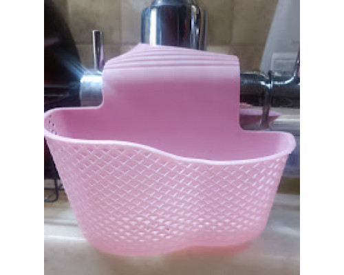Підвісна корзина на кухонний кран для губки пластикова