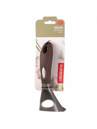 Овочечистка Ardesto Gemini, 19см, нержавіюча сталь, пластик, сіро-коричневий