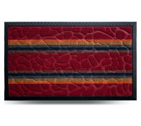 Килим гумовий Dariana Multicolor 60*90 см з ворсовим покриттям (червоний) 