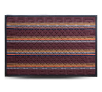 Килим гумовий Dariana Multicolor 80*120 см з ворсовим покриттям (темно-коричневий)