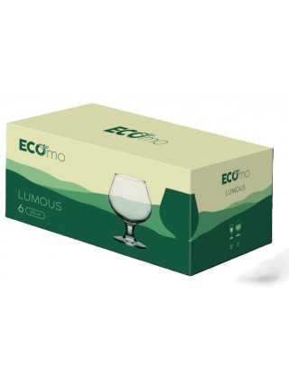 Набір келихів ECOMO LUMOUS для бренді 6*330 мл