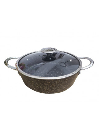 Сотейник-каструля OMS d-26 см., 3,1 л., з антипригарним покриттям, чорний