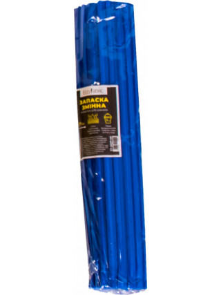 Запаска до швабри PVA з віджимом 27 см, синя, м'яка 