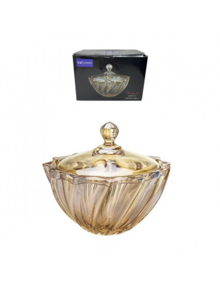 Цукерниця для солодощів з кришкою Helios Фьюжн Амбер 190 мм 1шт