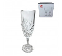 Набір келихів DeliSoga Рочестер топ шампанське 188 мл 6 шт