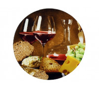 Блюдо Interos Вино скляне кругле d-30 см.
