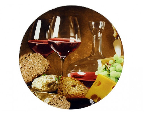 Блюдо Interos Вино скляне кругле d-30 см.