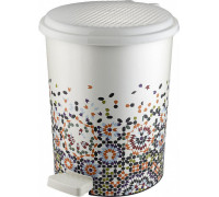 Відро для сміття з педаллю Elif Plastic 10 л. (мозаїка)