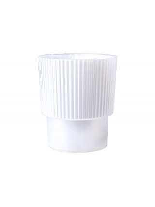 Вазон "Стелла" для орхідей з дренажем 13*15см. (біла перлина)