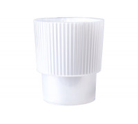 Вазон "Стелла" для орхідей з дренажем 16*18,5см. (біла перлина)