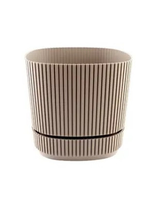 Вазон "Pera kare saksi" 1,2 л, 13,3*13,3*12см, Karasu (пудра)*30