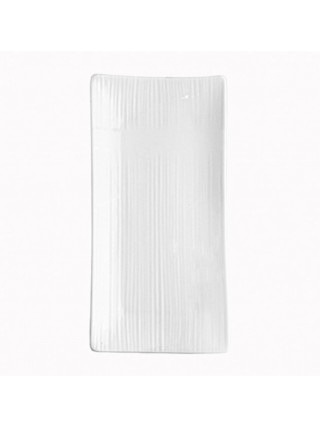 Блюдо прямокутне "декороване" Helios Extra white 270*130 мм