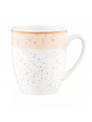 Чашка Ardesto Siena, 360мл, порцеляна, біло-жовтий