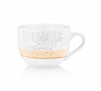 Чашка Ardesto Siena, 500мл, порцеляна, біло-жовтий