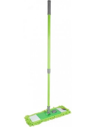 Швабра - полотер для підлоги 43*10 см., лапша, Eco Fabric, телескопічна рукоятка 78-122 см. (аналог LUX Feniks)