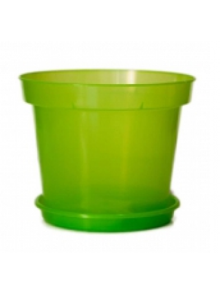 Вазон для орхідей з піддоном 140 мм. (салатовий)