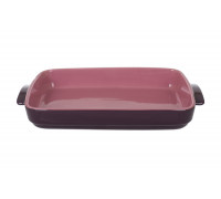 Форма керамічна для запікання Limited Edition FANTASIA прямокутна 38,5*24*6 см. (фіолетовий- рожевий