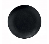 Тарілка мілка Kutahya NanoKrem black d-17 см., чорний