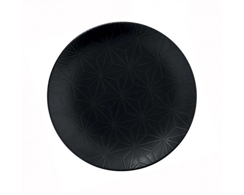 Тарілка мілка Kutahya NanoKrem black d-17 см., чорний