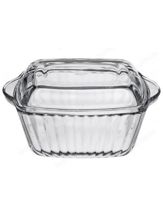 Каструля скляна Borcam квадратна 1,2 л., 20*16 см,