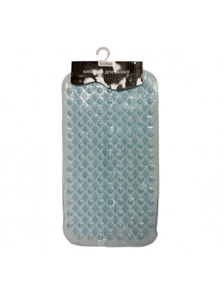 Килимок для ванної масажний Eco Fabric"Медальйон" 65х34см, прозоро-блакитний