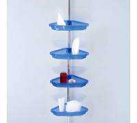 Кутові полиці алюмінієві Prima Nova прозоро-сині