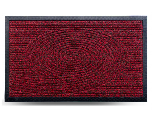 Килим гумовий Dariana Grass 45*75 см. з ворсовим покриттям (червоний) 